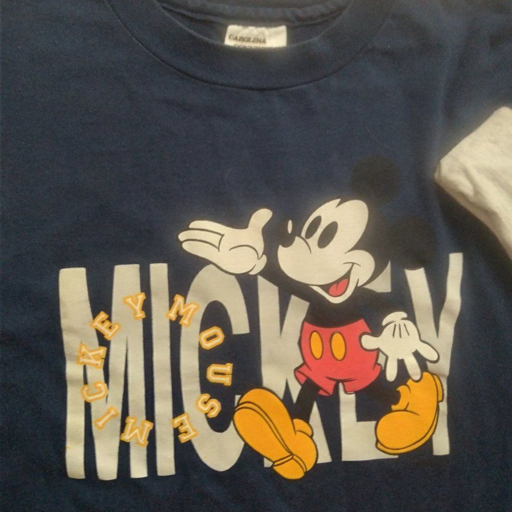 Vintage 90s Mickey Mouse Double Sleeve T-Shirt